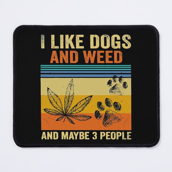Item preview, I Like Weed My Dog And Maybe 3 People Vintage Gift designed and sold by Gaulen.