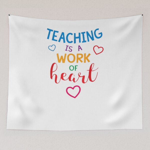Item preview, Teaching Is Work Of Heart Funny Teachers Quote Valentine's Day Cool teaching couple designed and sold by videogames86.
