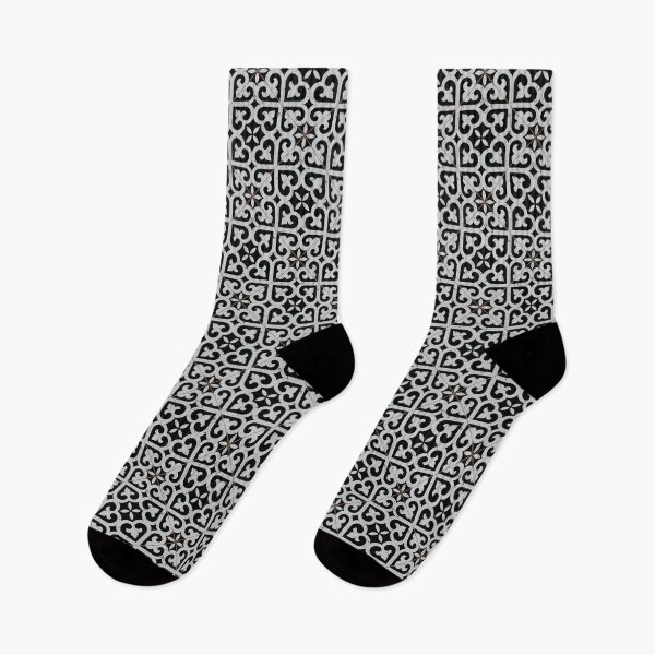 Item preview, Vintage black and white tiles diagonal 8 designed and sold by arkantus.