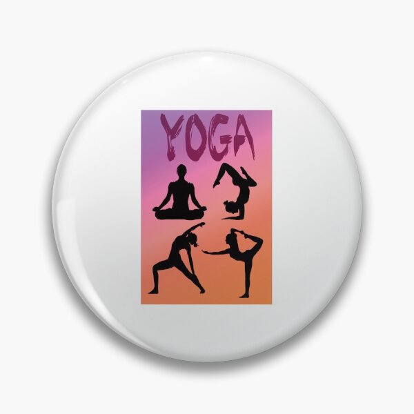 Item preview, Yoga Pose Multi Pink and Orange Pastels designed and sold by SadSacDesigns.