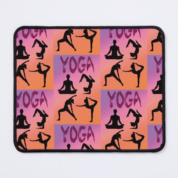 Item preview, Yoga Pose Multi Pink and Orange Pastels designed and sold by SadSacDesigns.
