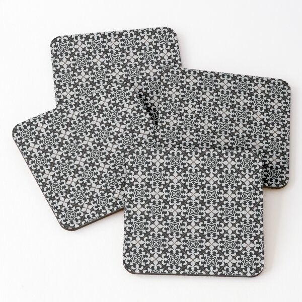 Item preview, Vintage black and white tiles diagonal 7 designed and sold by arkantus.