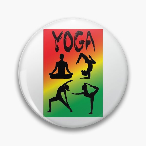 Item preview, Yoga Pose Multi Caribbean Colours  designed and sold by SadSacDesigns.