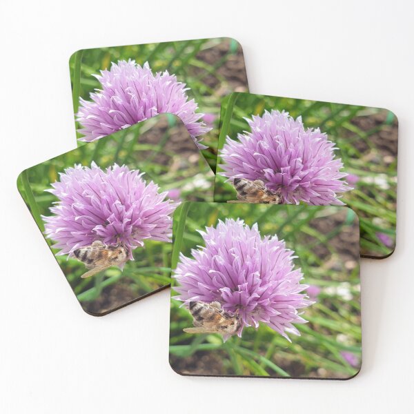 Item preview, Bee on chives flower designed and sold by mary02.