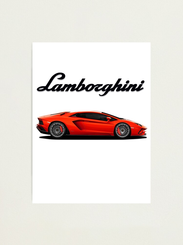 Lámina fotográfica «Copia de Lamborghini Aventador S Red Design» de  yassinoss01 | Redbubble