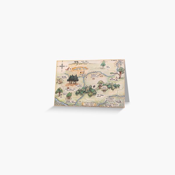 Item preview, 100 Acre Wood map designed and sold by RickE.