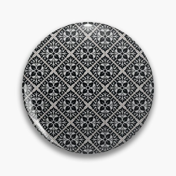 Item preview, Vintage black and white tiles diagonal 9 designed and sold by arkantus.