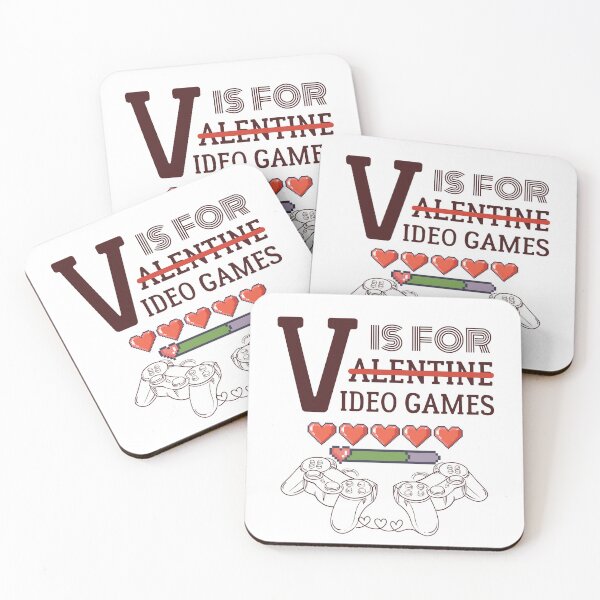 Item preview, V Is For Video Games (Valentine Gamer Gift) designed and sold by i-longmanshop.