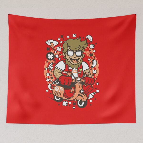 Item preview, Hipster Scooterist  designed and sold by SagesZ.