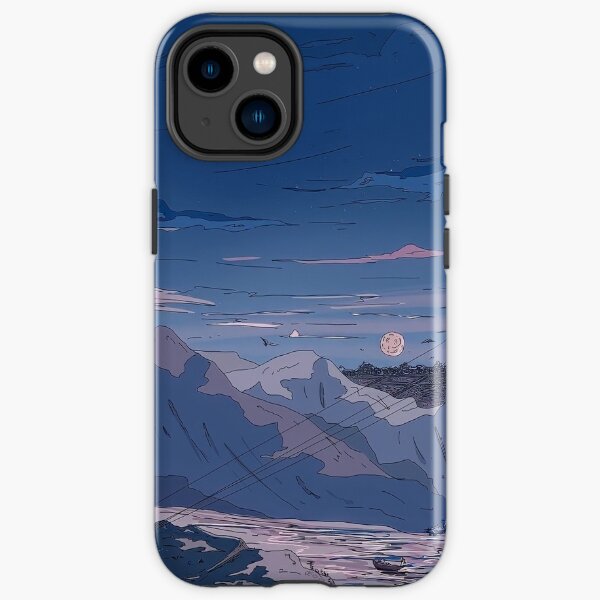 La tombée de la nuit dans les montagnes Coque antichoc iPhone