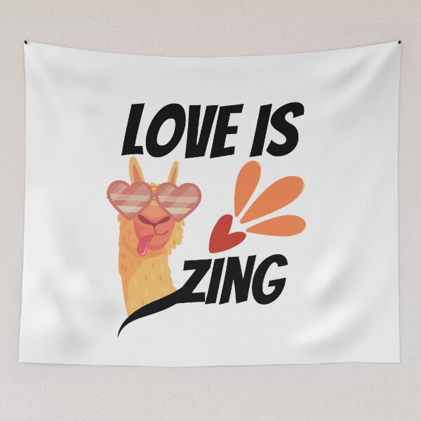 Item preview, Love is Llamazing- Funny Llama With Sunglasses designed and sold by AmeliaStore1.