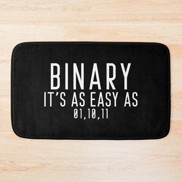 Item preview, Binary It's As Easy As 01 10 11 - Funny Programming Quotes designed and sold by ferdaousseshop.