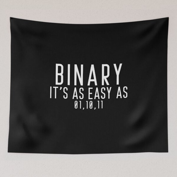 Item preview, Binary It's As Easy As 01 10 11 - Funny Programming Quotes designed and sold by ferdaousseshop.