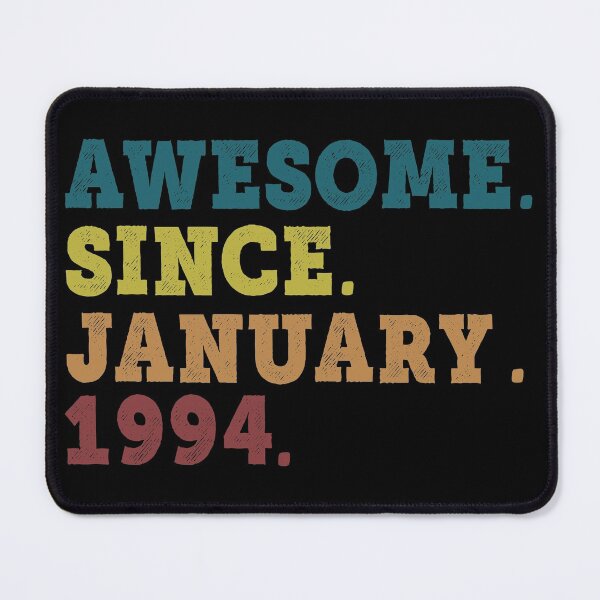 Item preview, Awesome Since January 1994 Retro Vintage 28th Birthday Gift designed and sold by designbychow.