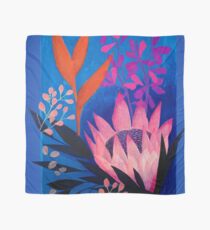 Inky Protea in Blue Scarf