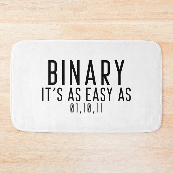 Item preview, Binary It's As Easy As 01 10 11 - Funny Programming Quotes designed and sold by ferdaousseshop.