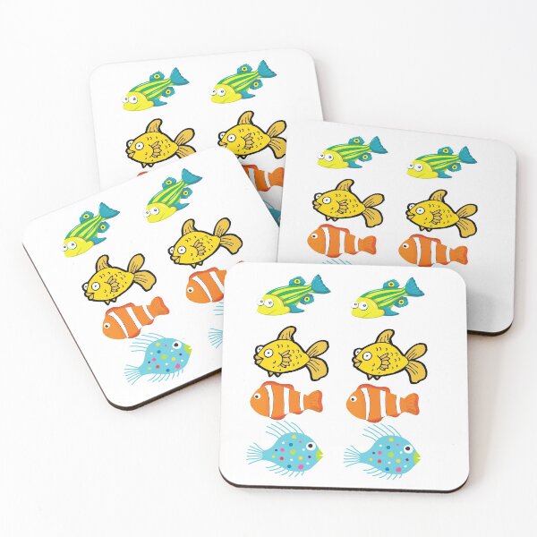 Item preview, Colorful School of swimming fish designed and sold by Hinny8.