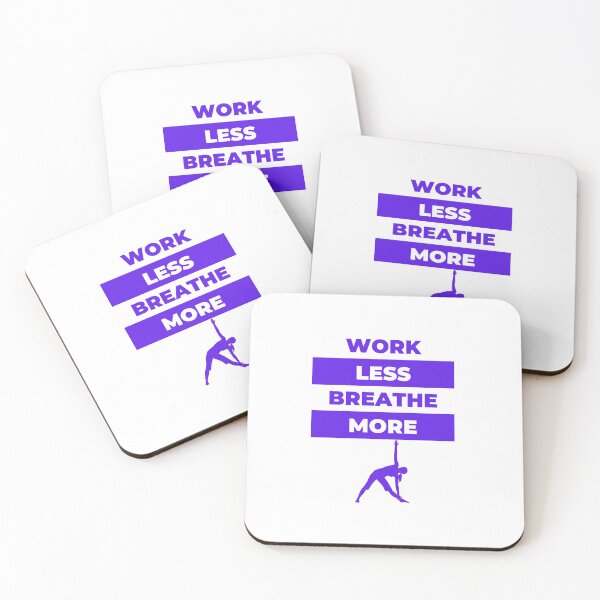 Item preview, Work Less Breathe/Yoga More designed and sold by EqualsFun.