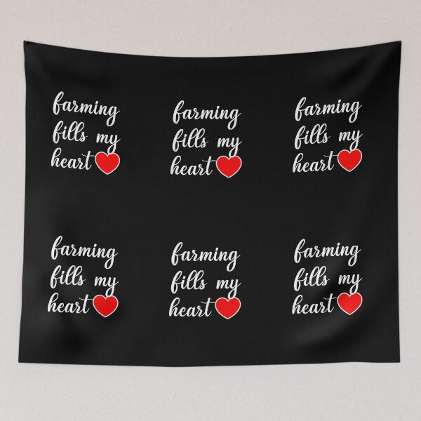 Item preview, Funny Valentines Day For Farmer: Farming Fills My Heart designed and sold by AMINE  ★★★★★.