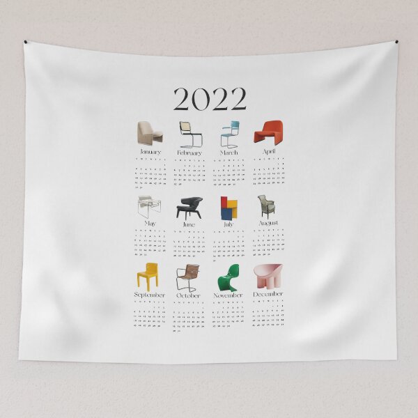 Item preview, 2022 Aesthetic Luxury Chairs Calendar designed and sold by SerenaChoe.
