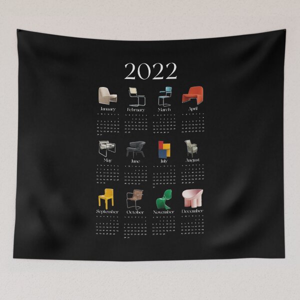 Item preview, 2022 Aesthetic Luxury Chairs Calendar designed and sold by SerenaChoe.