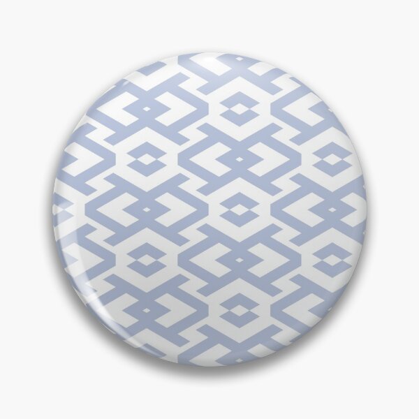 Artikelvorschau, Pastel Blue and White Geometric Shape Pattern Pairs DE 2022 Trending Color Prim Blue DE5898 entworfen und verkauft von ColorOfTheYears.