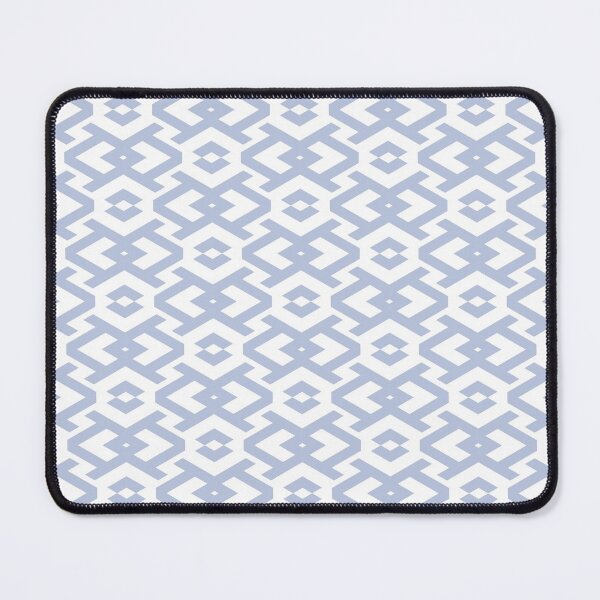 Artikelvorschau, Pastel Blue and White Geometric Shape Pattern Pairs DE 2022 Trending Color Prim Blue DE5898 entworfen und verkauft von ColorOfTheYears.