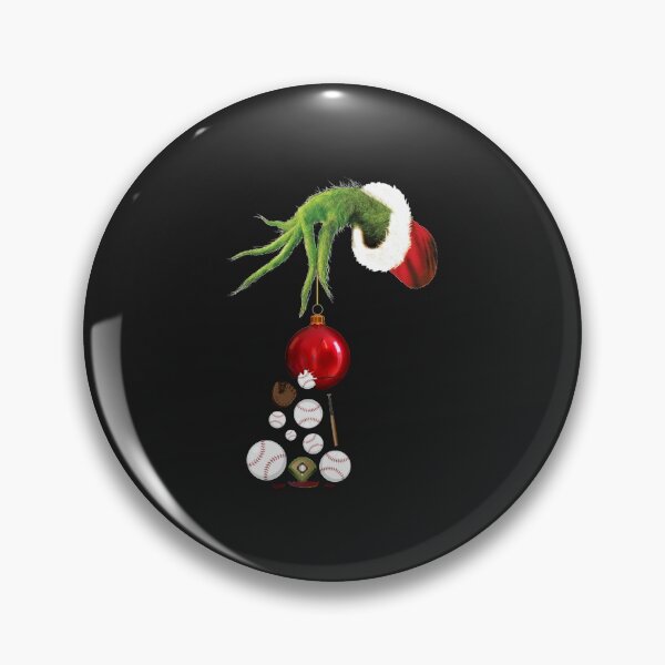 Item preview, Christmas Ball Cracked Green Elf Baseball   designed and sold by RedRoseTe.