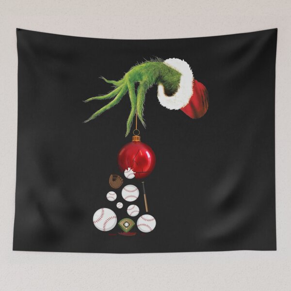 Item preview, Christmas Ball Cracked Green Elf Baseball   designed and sold by RedRoseTe.