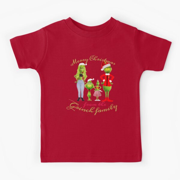 Cute Merry Christmas from the Grinch Family Tee Couple Matching