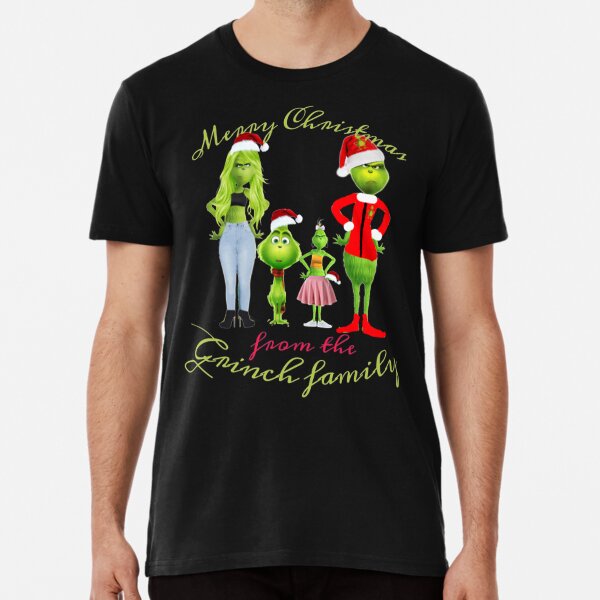 Cute Merry Christmas from the Grinch Family Tee Couple Matching