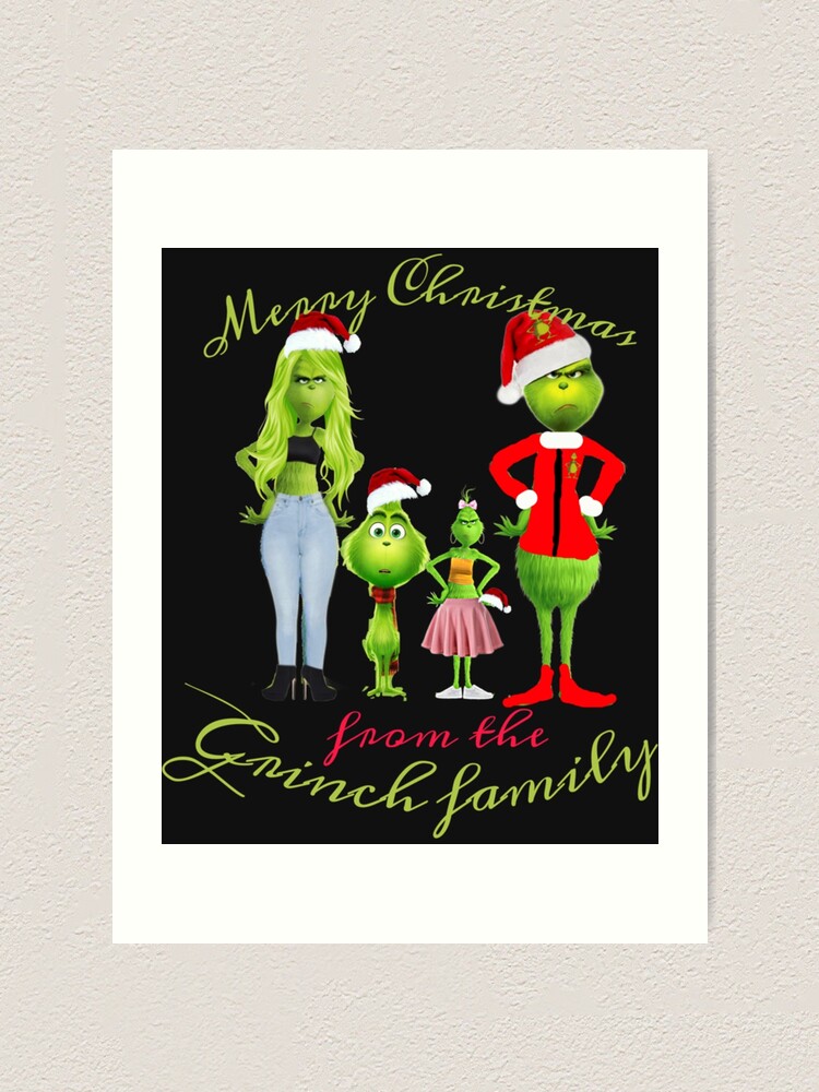 Personalized Grinch Family Sign, Grinch Wall Decor, Family