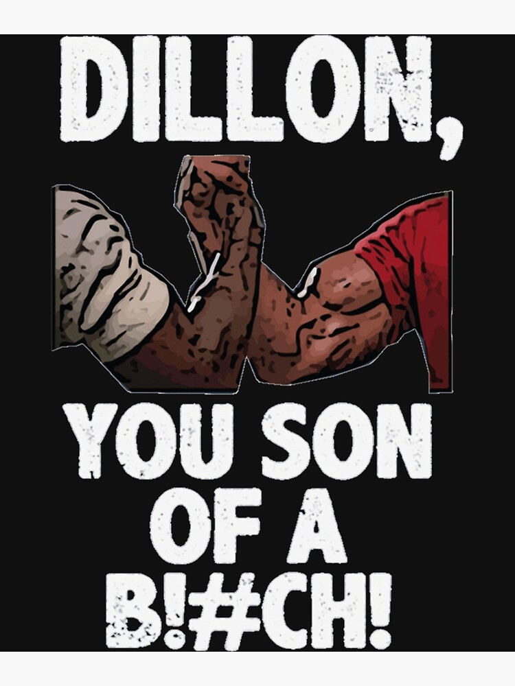 Predator Dillon You Son Of A B!#ch Epic Handshake Men's T-Shirt Size XL