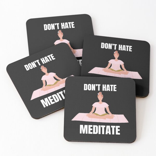 Item preview, Don_t Hate Meditate   designed and sold by RedRoseTe.