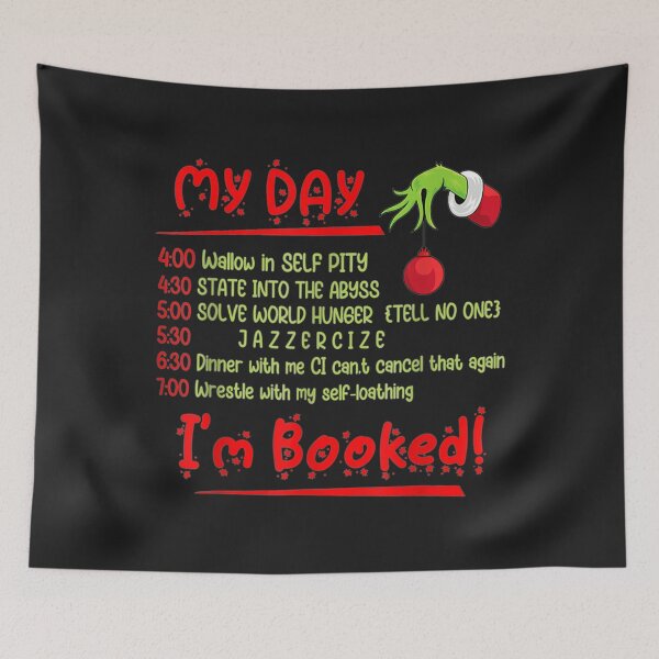 Item preview, Funny Christmas Xmas My Day I_amp_39_m Booked   designed and sold by RedRoseTe.
