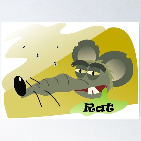 Rat trapped in sticky glue traps Royalty Free Vector Image