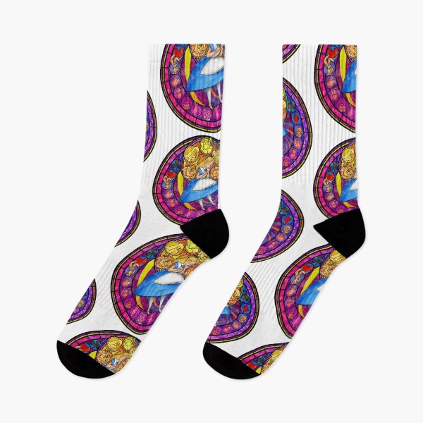Item preview, Alice stained glass window illustration - Graphic gift idea designed and sold by DGCollab.
