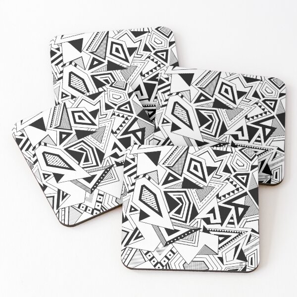 Item preview, Cubist Geometric Shapes Abstract Drawing designed and sold by alpdesignart.