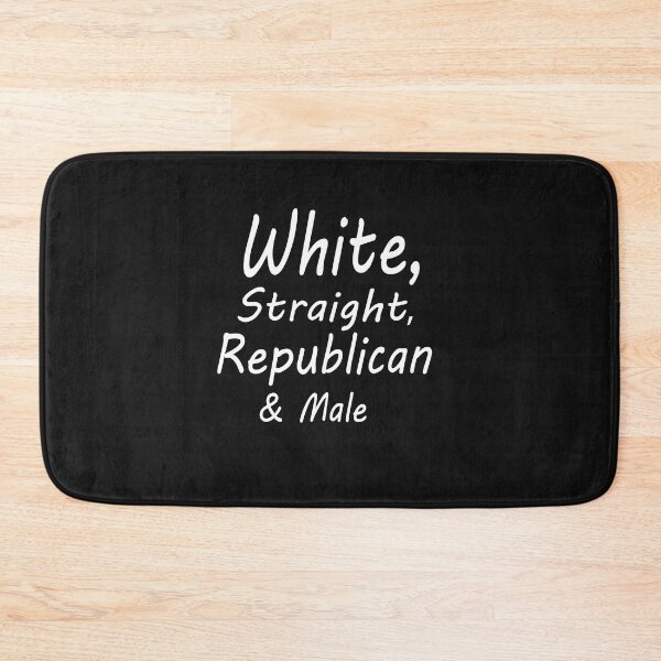 Item preview, White, Straight, Republican, Male - Funny Republican quote Essential T-Shirt designed and sold by AMERZAGUE DESIGN.