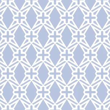 Vorschaubild zum Design Pastel Blue and White Geometric Shape Pattern Pairs DE 2022 Trending Color Prim Blue DE5898 von ColorOfTheYears