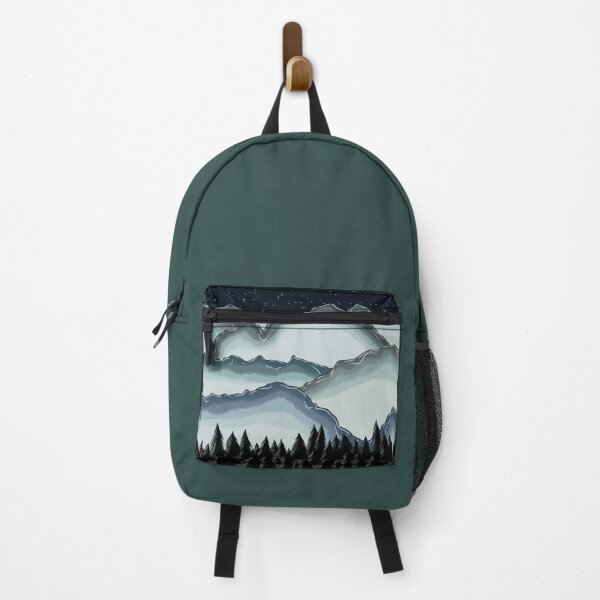 Item preview, Nighttime starry mountain landscape designed and sold by PonderingMinds.