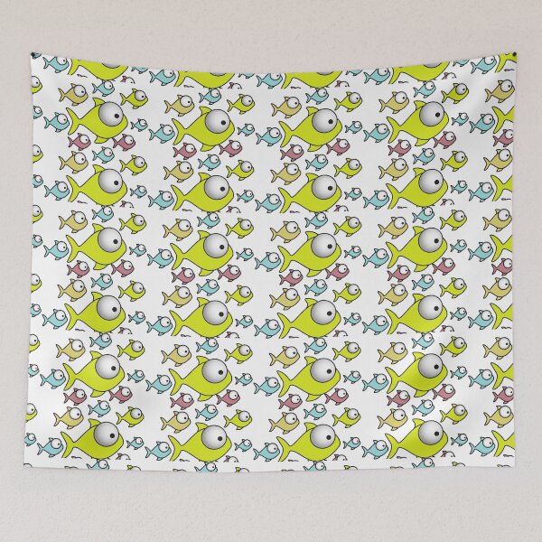 Item preview, School of swimming fish designed and sold by Hinny8.