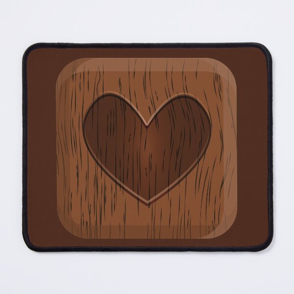 Item preview, Romantic Valentine heart on wood grain texture designed and sold by CutieBlue.