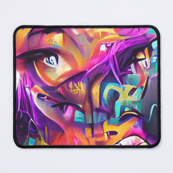 Item preview, Anime Eyes with Half Face Graffiti Painting designed and sold by JoyforU.