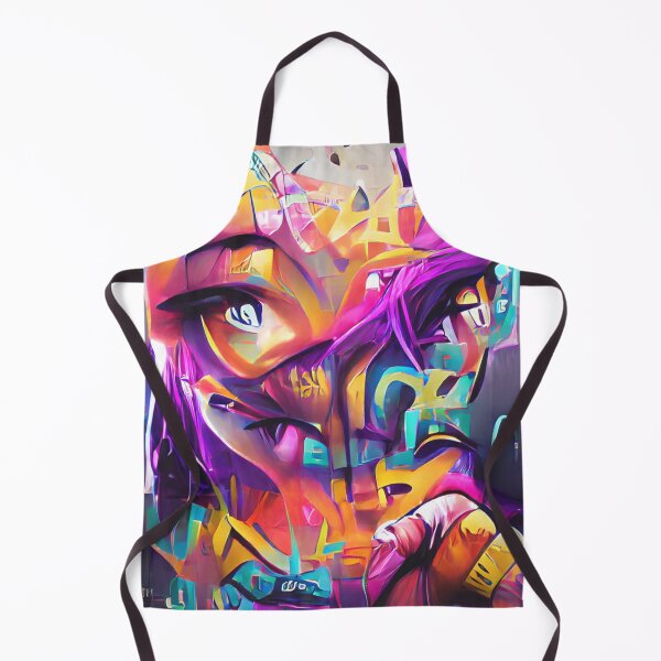 Item preview, Anime Eyes with Half Face Graffiti Painting designed and sold by JoyforU.