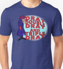Dick Dastardly, Drat, Double Drat and Triple Drat! Unisex T-Shirt