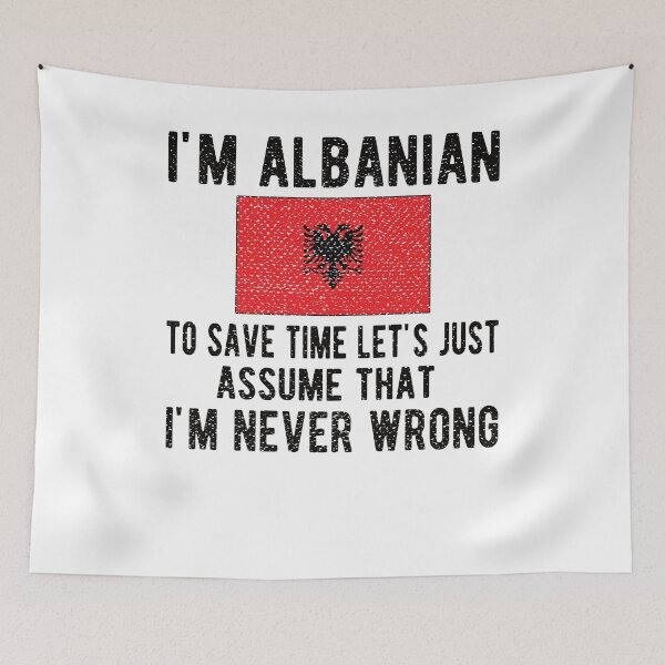 Item preview, Albanian Heritage Albania Roots Albanian Flag designed and sold by Pukiart.