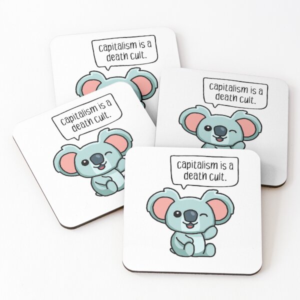 Artikelvorschau, capitalism is a death cult. cute anarchist koala. entworfen und verkauft von cute anarchist animals.