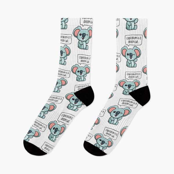 Item preview, capitalism is a death cult. cute anarchist koala. designed and sold by cute anarchist animals.