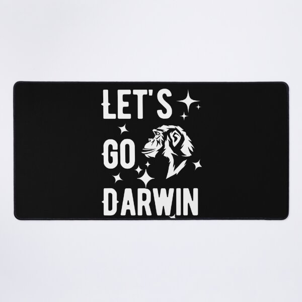 Item preview, Let's Go Darwin with Monkey (White Text) designed and sold by charqui.